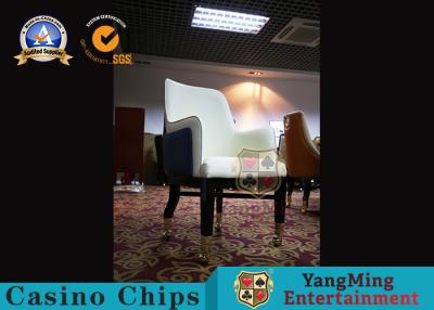 China Gambling Club Hotel Wooden Lounge Chair And Table Set Upholstered for sale