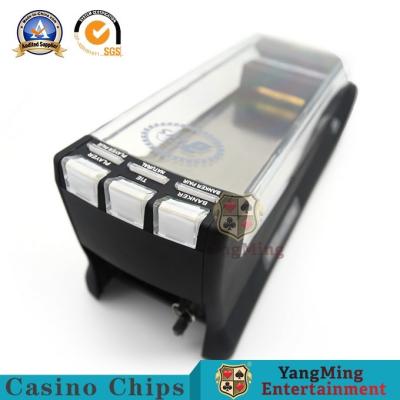 China Casino Playing Card Dealing Shoe With Baccarat System Display 8 Decks Playing Cards Shuffler for sale