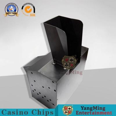 China Macau Club Black Iron Semi - Automatic Poker Shredder Casino Playing Cards Papper Multifunction Cutter for sale
