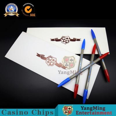 China papel de registro de juego del resultado del juego de tarjeta de las tablas del póker del casino de los sistemas de juego del bacará 157g en venta