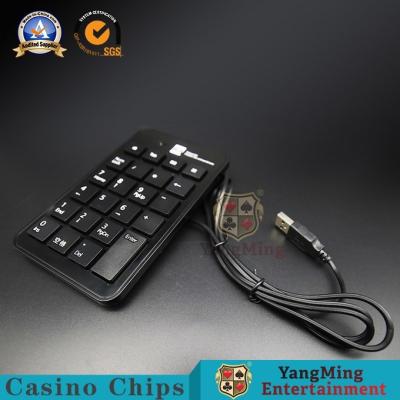 China Slim Baccarat Gambling Systems USB Number Keyboard Black Plastic Wired Keyboard Table System for sale