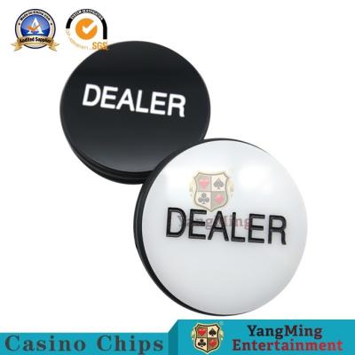 Китай Кнопка Техаса Холдем 2 сторон/большая небольшая кнопка торговца покера скульптуры продается