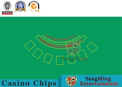 China Texas Holdem Poker Blackjack Casino Table Layout CMYK Color for sale