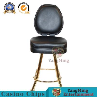 China Luxury Gambling Titanium High Leg Rotating Bar Chair 56cm Backrest for sale
