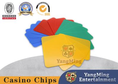 China Cartão plástico impermeável do solitário da cor dos acessórios quatro do jogo do casino do PVC à venda