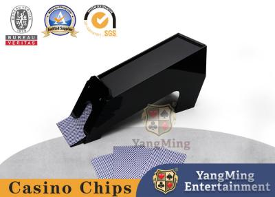 China Acrylic Black Baccarat Poker Dealing Machine Casino Customized 8 Pairs of Dealing Boots for sale