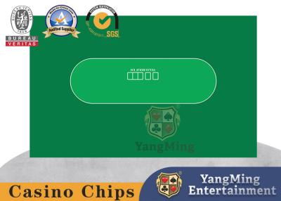 China Oval Wordless Printing Esign Custom Texas Holdem Poker Felt Casino Tablecloth for sale