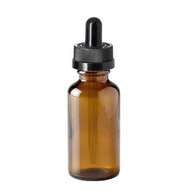 China 1oz Glass Dropper Bottles Amber Dropper Bottle Tincture Bottle 30ml With CR Cap for sale