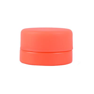 China Orange 5ml Glass Concentrate Container Child Resistant Cap Orange Opaque Glass Jar for sale