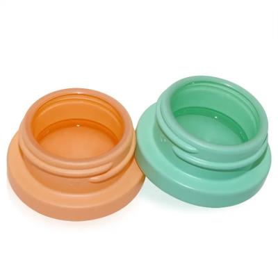 China Round Wax Extract Concentrate Lead Free Glass Jars 5ml 9ml With Child Resistant Lid à venda