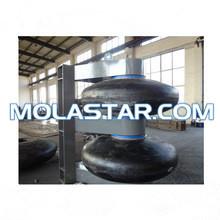 China Molastar Turn Cell Rubber Fender/Rolling Rubber Fender High Quality Roll Type Natural Rubber Marine Fender for sale