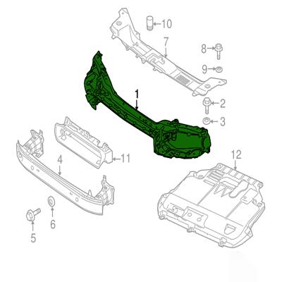 Cina Supporto radiatore anteriore Womala Front OE 31335263 Telaio anteriore per Volvo S40 V50 C30 in vendita