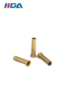 China JIDA Crimped Tubular Hollow Brass Rivets For Leather Φ2x8.5 for sale