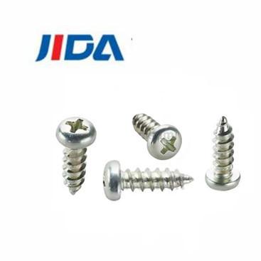 China ST4 Flat Pan Head Galvanized Wood Screws Stainless Steel For Metal Roofing for sale