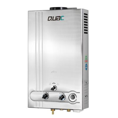 China Stainless Steel Instant Heating 10L 20KW Gas Water Heater For Shower for sale