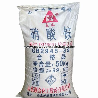 China OEM Fertilizer Packaging Bags PP Woven Sacks for Packing Ammonium Nitrate for sale