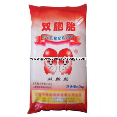 China Custom Bopp Laminated Animal Feed Bags , PP Woven Agricultural Bag Eco-friendly for sale