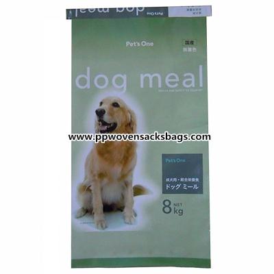 China PP Woven Laminated Animal Feed Bags , Recycled Dog Feeds Packing Bags Eco-friendly for sale