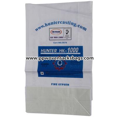 China Recycled Block Bottom Polypropylene PP Woven Packaging Sacks for Grain , Barley , Flour Packing for sale