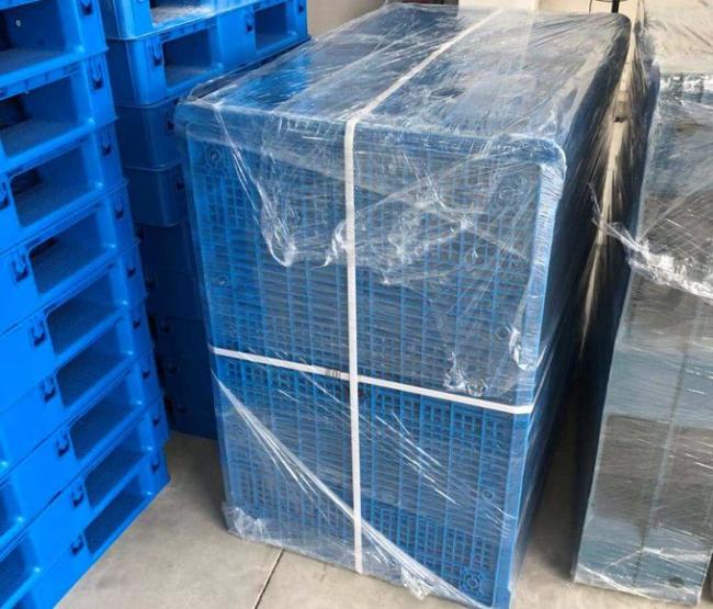 single face 9 feet 18 feet light weight plastic pallet for flat logistic transfer