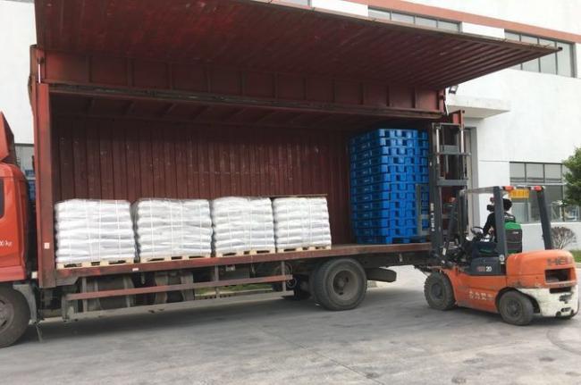 single face 9 feet 18 feet light weight plastic pallet for flat logistic transfer
