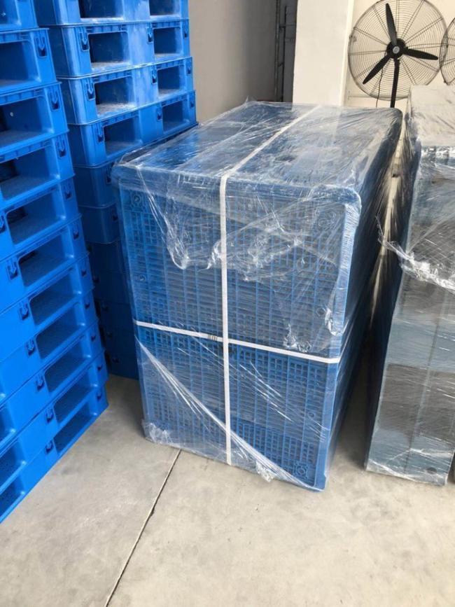 single face 9 feet 18 feet light weight plastic pallet for flat logistic transfer