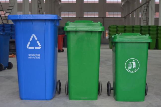 hot sale hdpe wheelie 100 liter outdoor dust bin for home and street recycling