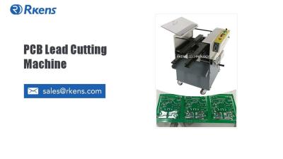 China Fast Speed PCB Soldered Components Lead Cutting Trimming Machine With Rotary Knife for sale