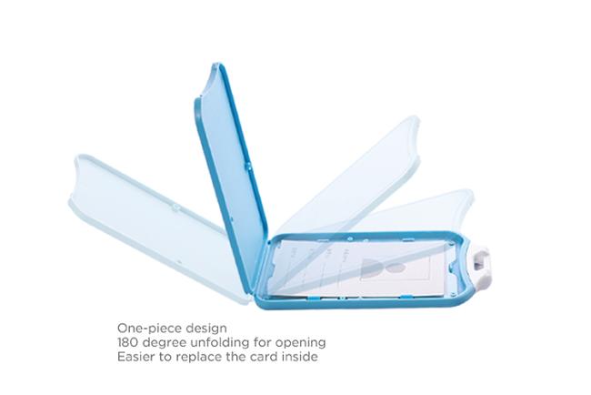Hot sale Uhoo 6061 macaron color plastic badge ID card holder