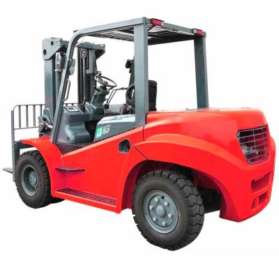 China Low Energy High Efficiency Diesel Forklift Forklift Truck 5 Ton Mast Optional 3m, 4m, 4.5m, 5m for sale