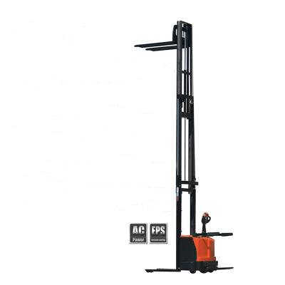 China High Strength  Electric Reach Stacker With Advanced Vertical AC Drive System Electric forklift Truck for sale