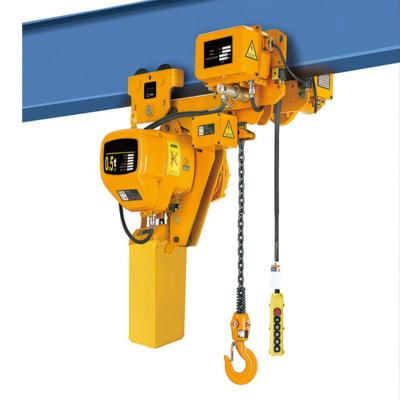 China CE Certification 10T Electric Chain Hoist Heat Treatable Narrow Space Type for sale