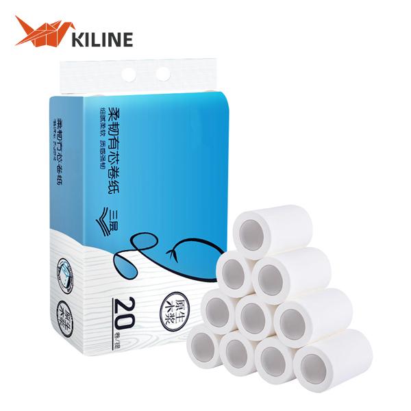 Premium jumbo roll toilet paper packaging
