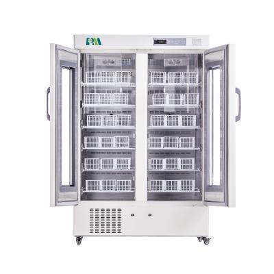 China 4 Degree 658 Liters 450ml Blood Bag Bank Refrigerator Freezer 5 Visual Audible Alarm System for sale