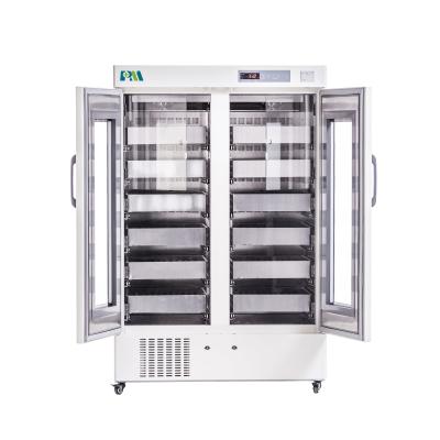 China 1008L 12 Stainless Steel Drawers High Quality Blood Bank Refrigerators For Hospital Laboratory Equipment for sale