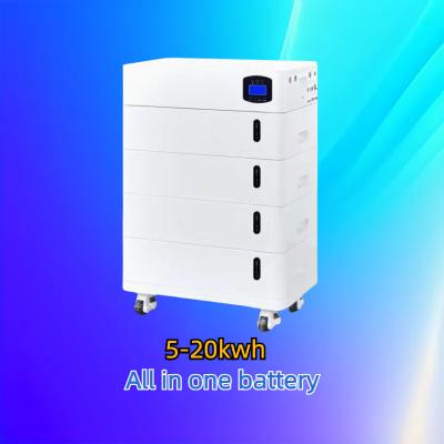 China IP64 58V Sistema de armazenamento de bateria de lítio tudo em um empilhável à venda