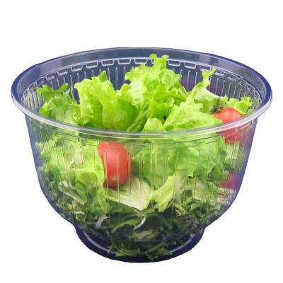 Chine Tasses jetables en plastique de salade de la catégorie comestible 64OZ 180*118mm à vendre