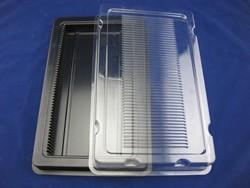 China Caixa plástica da bolha do picosegundo do anti ANIMAL DE ESTIMAÇÃO estático das caixas do empacotamento plástico para cartões de memória à venda