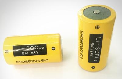 Chine taille non rechargeable de la batterie ER26500 LiSOCL2 C de chlorure de thionyle du lithium 9Ah à vendre