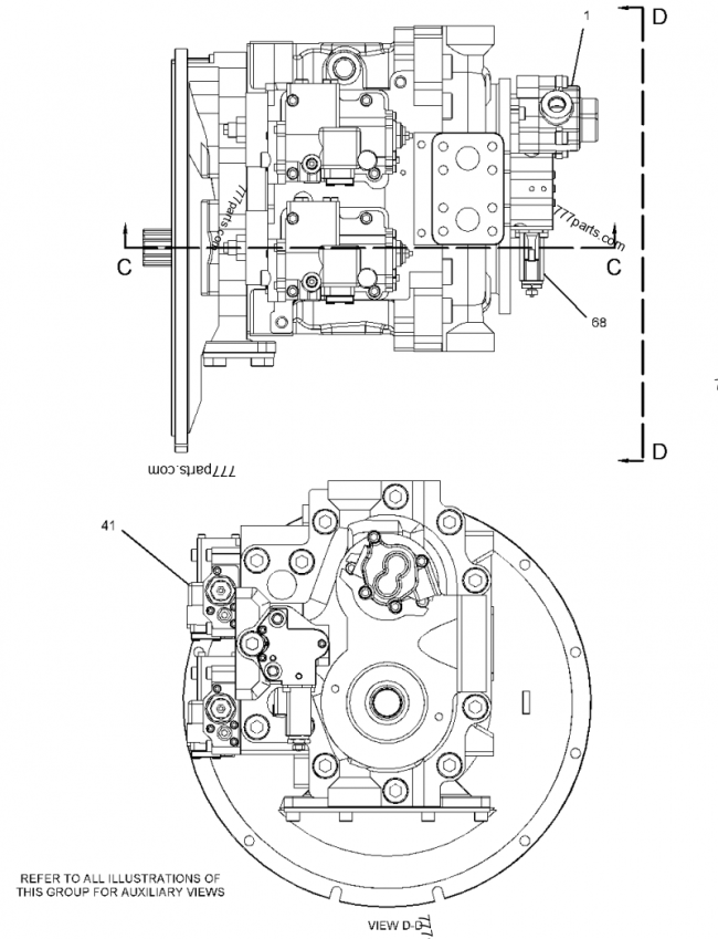 零件图 2590815 PUMP GROUP-PISTON - TQerpillar 备件| Allbiz 777parts.com