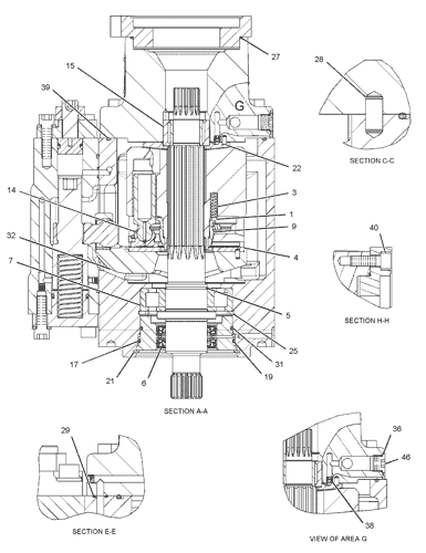 2928768 PUMP GP-PISTON Parts scheme