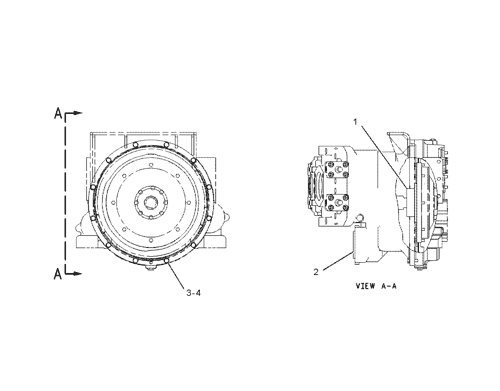 1932703 PUMP & MTG GP-MAIN HYDRAULIC Parts scheme