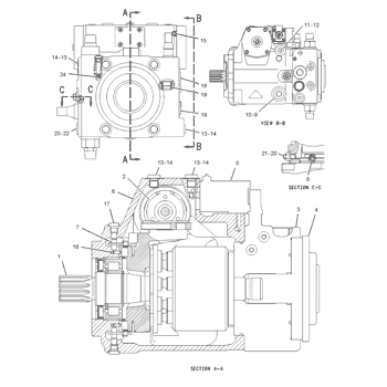 2221214 Parts scheme PUMP GP-PISTON