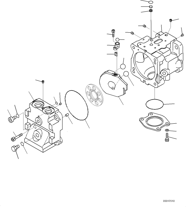 KOMATSU 708-1T-04610 Parts CASE SUB ASS'Y