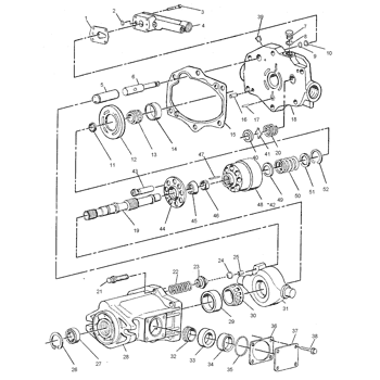 4T6895 Parts scheme PUMP GP-PISTON