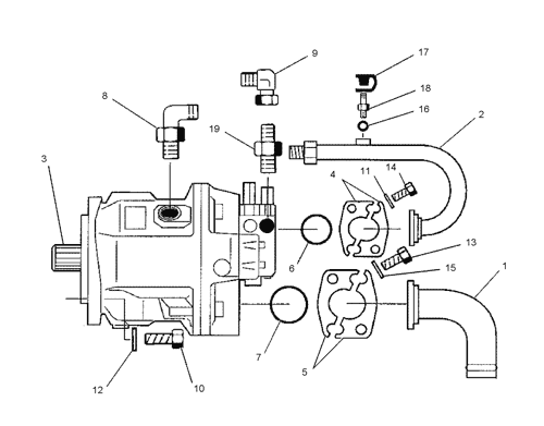 1242582 PUMP GP-HYDRAULIC Parts scheme