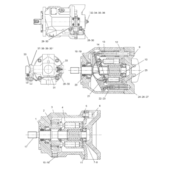 1555110 Parts scheme PUMP GP-PISTON