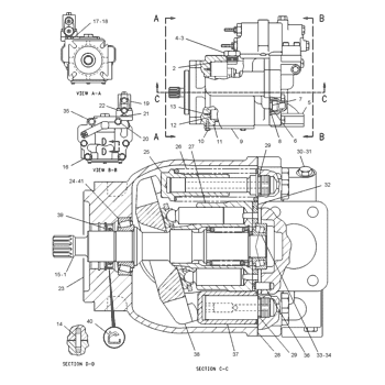 1261184 Parts scheme PUMP GP-PISTON