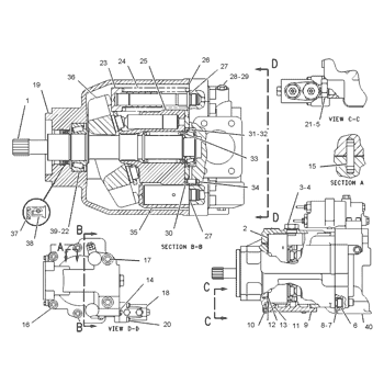 1254527 Parts scheme PUMP GP-PISTON