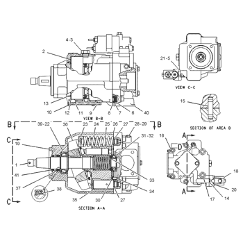 1195013 Parts scheme PUMP GP-PISTON